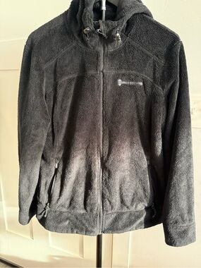Free Country Black Teddy Fleece Jacket with Hood